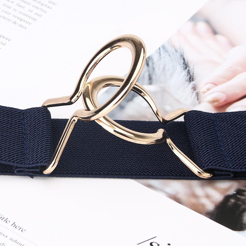 Women Fashion Elastic Waist Belt High Stretchy Dress Belt Skinny Wild Belt Girdle