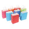 20pcs Polka Dot Kraft Paper Bags Candy Biscuit Packaging Bags Birthday Packaging Supplies Gifts Shopping Bags