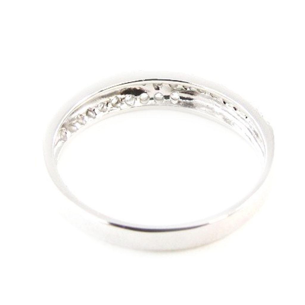 Серебряное кольцо "Богиня" белое серебро (родий) - 4 мм