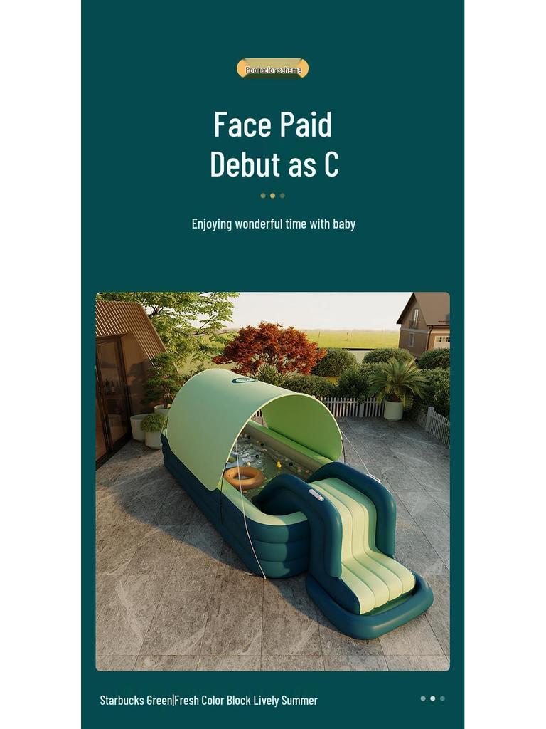 Надувной солнцезащитный бассейн для детей и младенцев