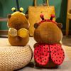 Cute Groundhog Transformed Into Bee Ladybug Plush Toy Doll Children's Doll Birthday Gift Rag Doll