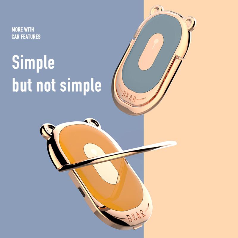 Кольцо-держатель для телефона, портативная ручка для смартфона с изображением медведя, универсальная автомобильная мобильная подставка, мини-подставка для телефона для Iphone, Ipad, кронштейн для планшета