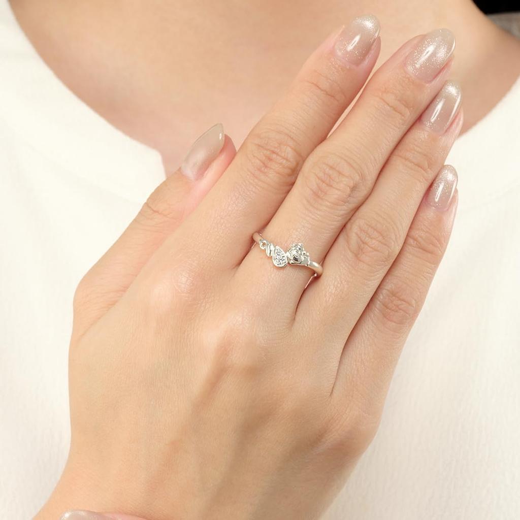 Персонажи Sanrio CoroCoro Kuririn Аксессуар COROCOROKURIRIN Кольцо Серебро Популярный Подарок [U-Treasure] Женский (нет. 13)