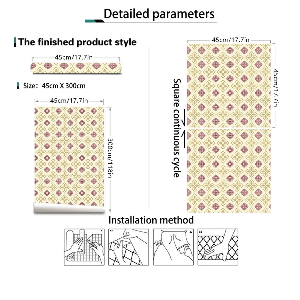 Обои-самоклеящаяся решетка, съемные, классическая решетка, цветочный контактный самоклеящийся материал для шкафов, ванных комнат, кухни