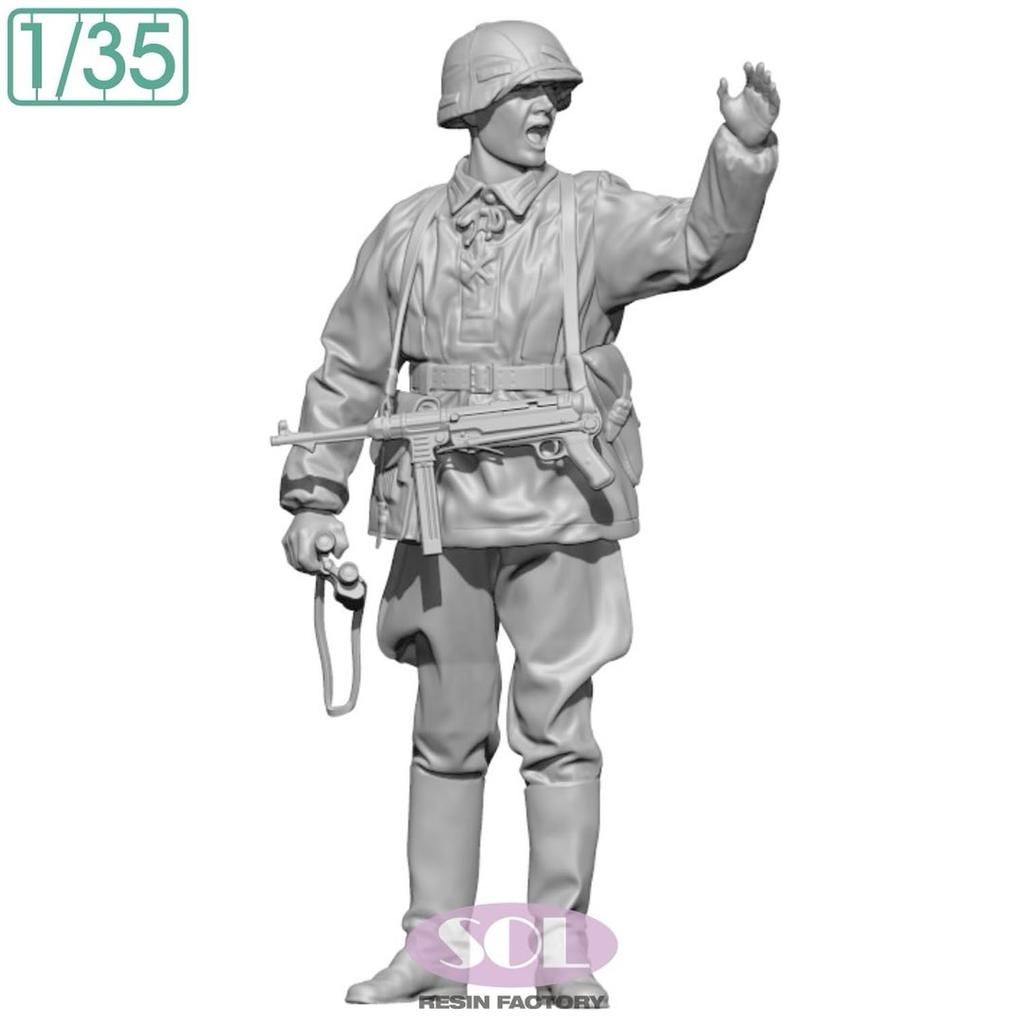 Solmodel 1/35 WWII German Anti-Tank Artillery Commander 3D Printer Kit MM898 (Human)