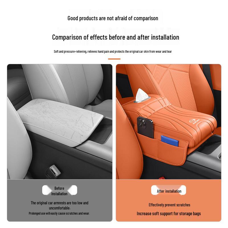 AION Y Y+ Car Console Tissue Holder & Storage Armrest Pad