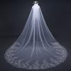Trendy Bridal Veil 535191 Cathedral 4m Long Wedding Veil 1t Lace Edge White/ivory Bridal Veil with C