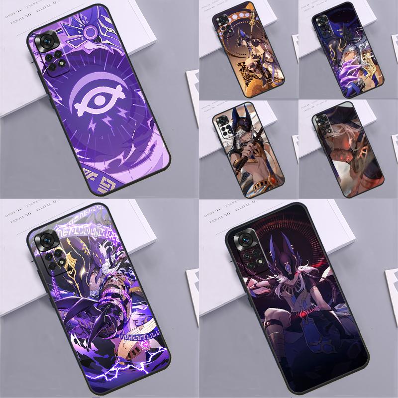Чехол Genshin Impact Cyno для Xiaomi Redmi Note 14 13 Pro 9 10 11 12 Pro 10S 11S 12S Redmi 14C 13C 10C 12C