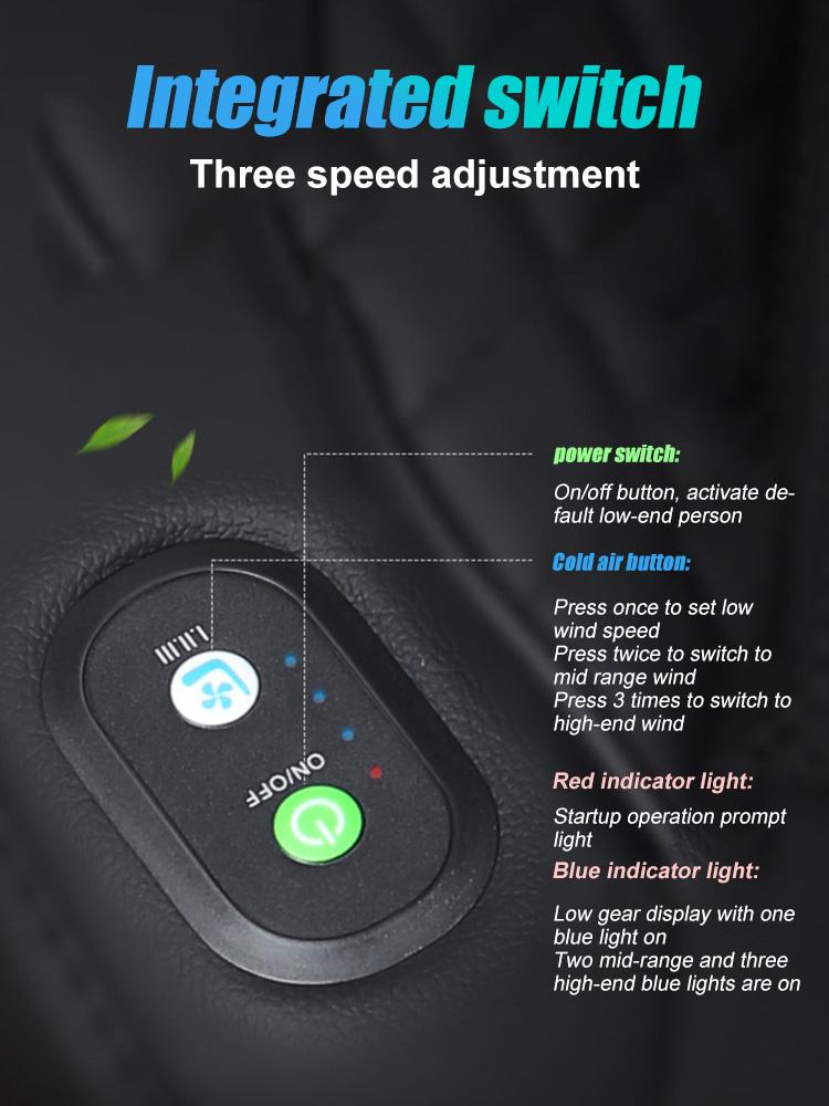 Охлаждающая подушка для сиденья автомобиля 8/16/24 вентилятора Массажная летняя подушка для автомобиля 12 В Вентилятор для обдува вентиляционных сидений Чехлы для прикуривателя