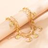 Fashion Multilayer Necklace Golden Cowboy Cowgirl Choker Adjustable Metal Collarbone Chain  Gift