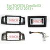 9-дюймовая Панель для автомагнитолы TOYOTA Corolla EX 2007-2012 2013+ Рамка для стереосистемы на приборную панель