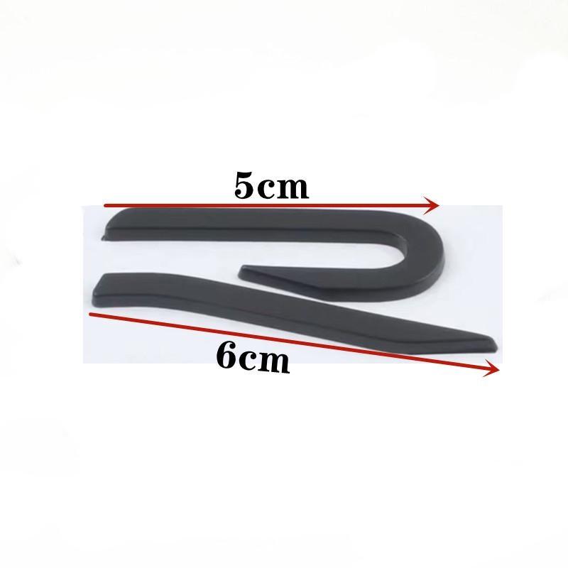 Автомобильная передняя решетка R логотип задний багажник наклейка эмблема значок наклейки для G/olf 5 6 7 8 R LINE B/eetle Pas/sat Ti/guan Je/tta