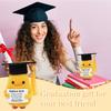 Graduation Gifts Set Class Of - Inspirational Positive With Cap And Greeting Card – Handmade Funny For Her Girls Him Boys