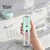 Rechargeable Oral Irrigator Electric Water Dental Flosser, 3 Levels Cordless for Teeth Cleaner with 4 Jet Tips Cleaning, Flosser