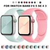 Силиконовый ремешок для Apple Watch Band 44 мм, 40 мм, 42 мм, 38 мм, 40, 44 мм, дышащий браслет Correa iWatch серии 3, 6, 5, 4 SE 7, 45 мм, 41 мм