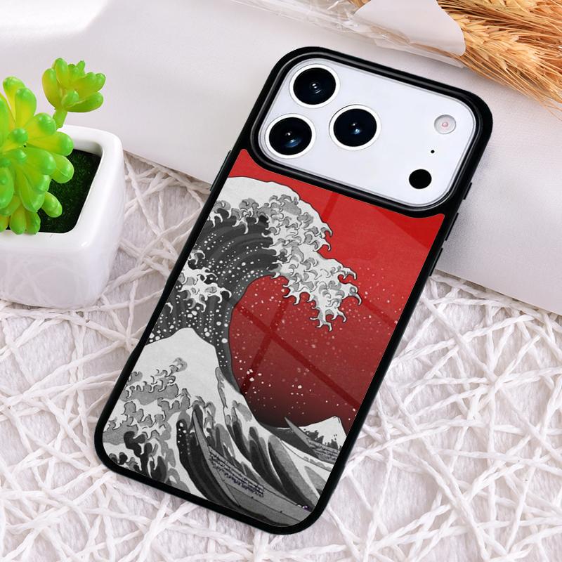Большая волна у Канагавы Ударопрочный чехол для телефона для iPhone 17 Air 16e 15 11 12 14 13 Pro Max Обложка Coque