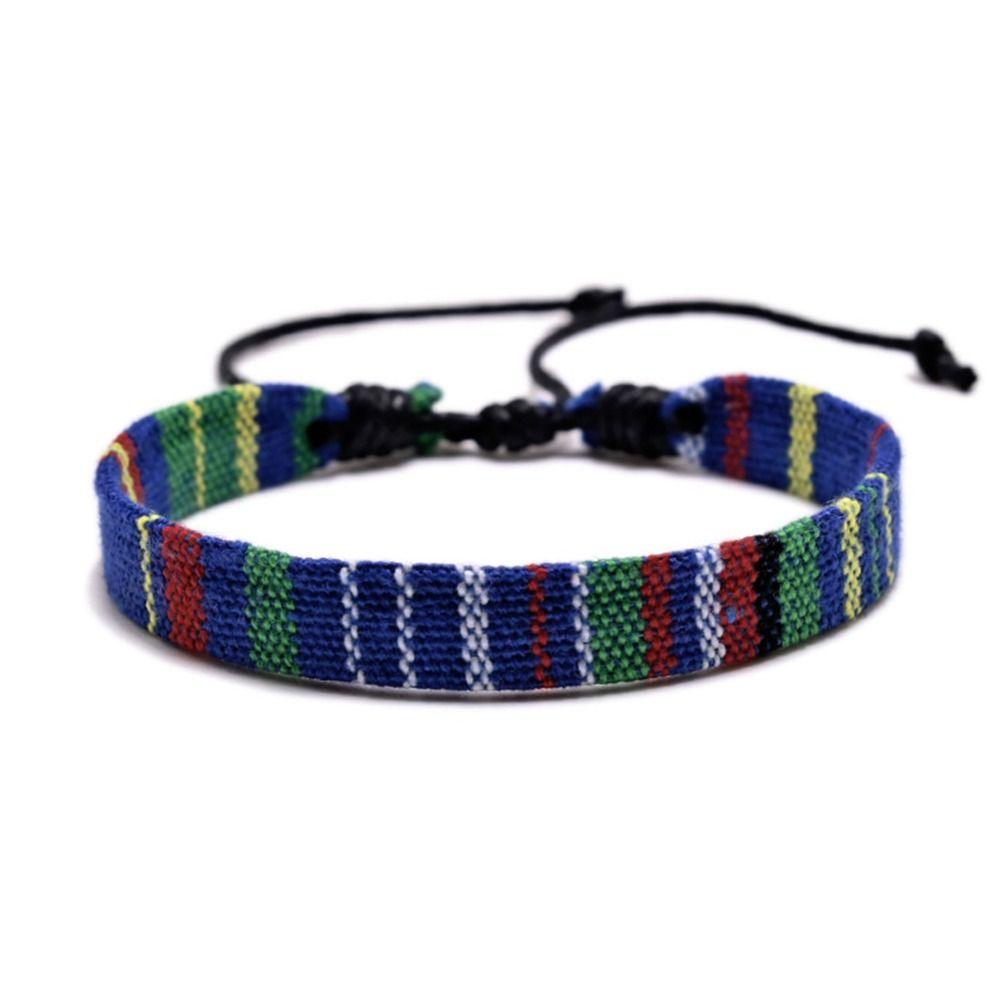 Multicolor Fabric Art Bracelet Ethnic Style Braid Bracelets Fashion Weave Bracelets  Unisex
