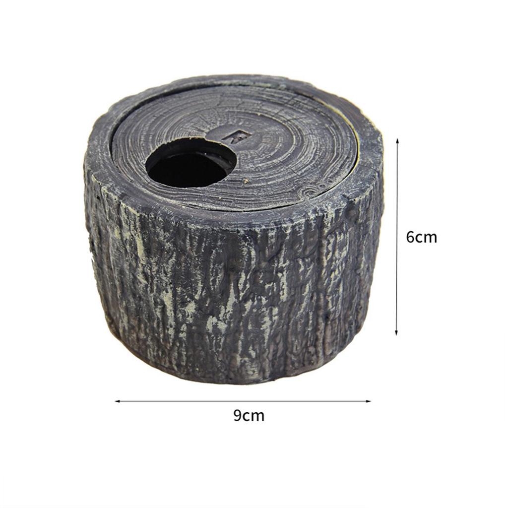 Прочный Рептильный Укрытие Смоляная Пещера Реалистичный Ствол Дерева Укрытие Укрытие Среда Обитания Аксессуар Прочный Декоративный для Террариума Геккона