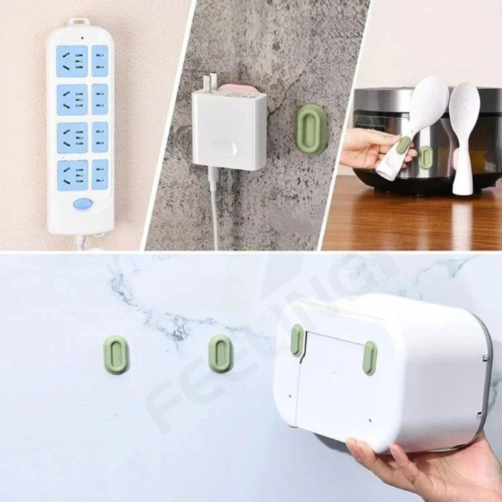 Traceless Magnetic Control Holder Silicone Magnetic Sticker Hook Remote Control Organizers