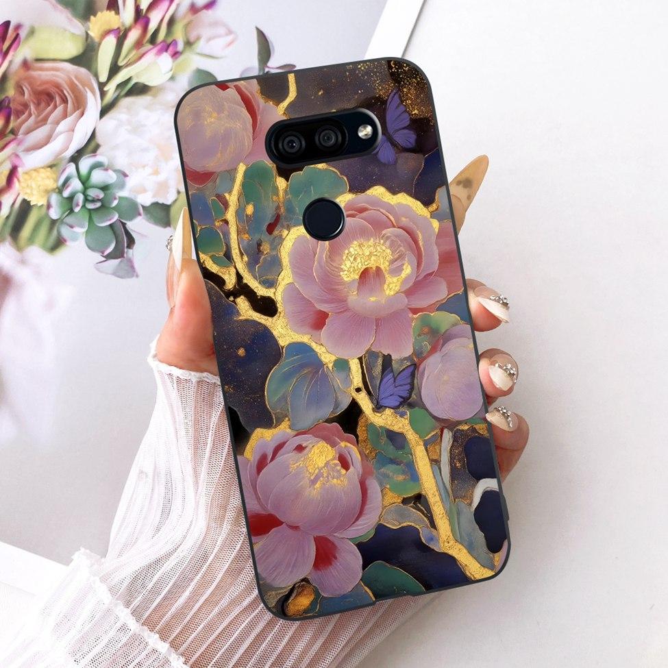 Чехол для LG K40S 2019 Чехол Эстетичный Милый Кот Модный Смешной Расписной Силиконовый Чехол для Телефона LMX430HM