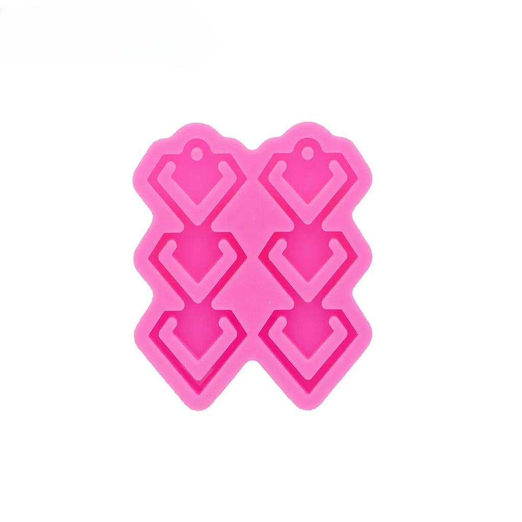 Глянцевые серьги в форме подковы/сердца/ножа кунай Силиконовые формы Изготовление поделок из эпоксидной смолы DIY Ручная работа Шармы Форма для смолы