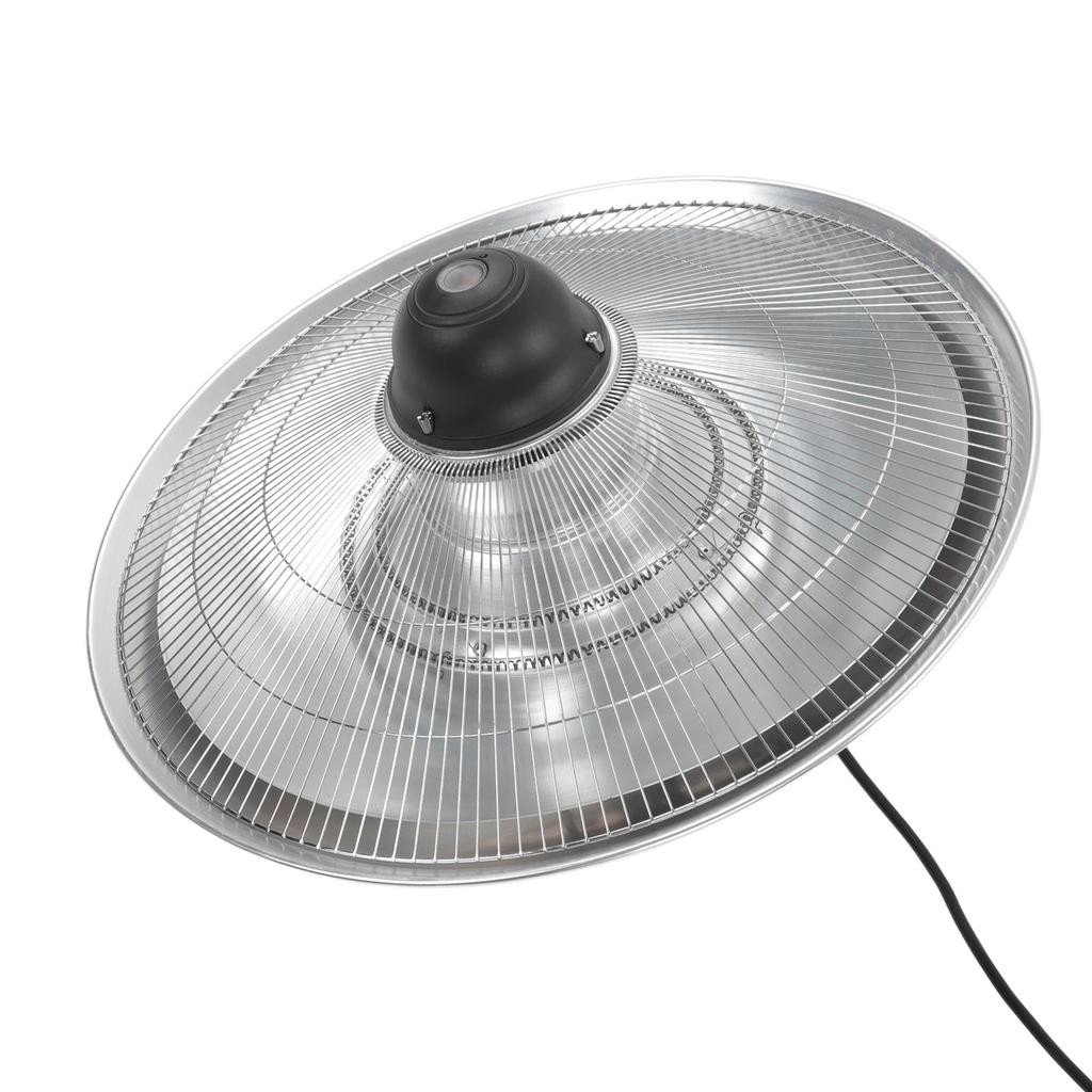 Hanging Heater Aluminium Alloy 2 Gears IP44 Waterproof Ceiling Patio Heater with Remote Control LED