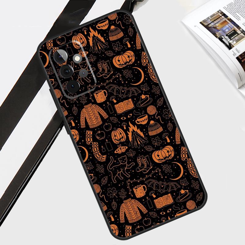 Autumn Leaves Fall Halloween Case For Samsung Galaxy A34 A54 A14 A13 A33 A53 A12 A22 A32 A52 A70 A51 A71 Back Cover