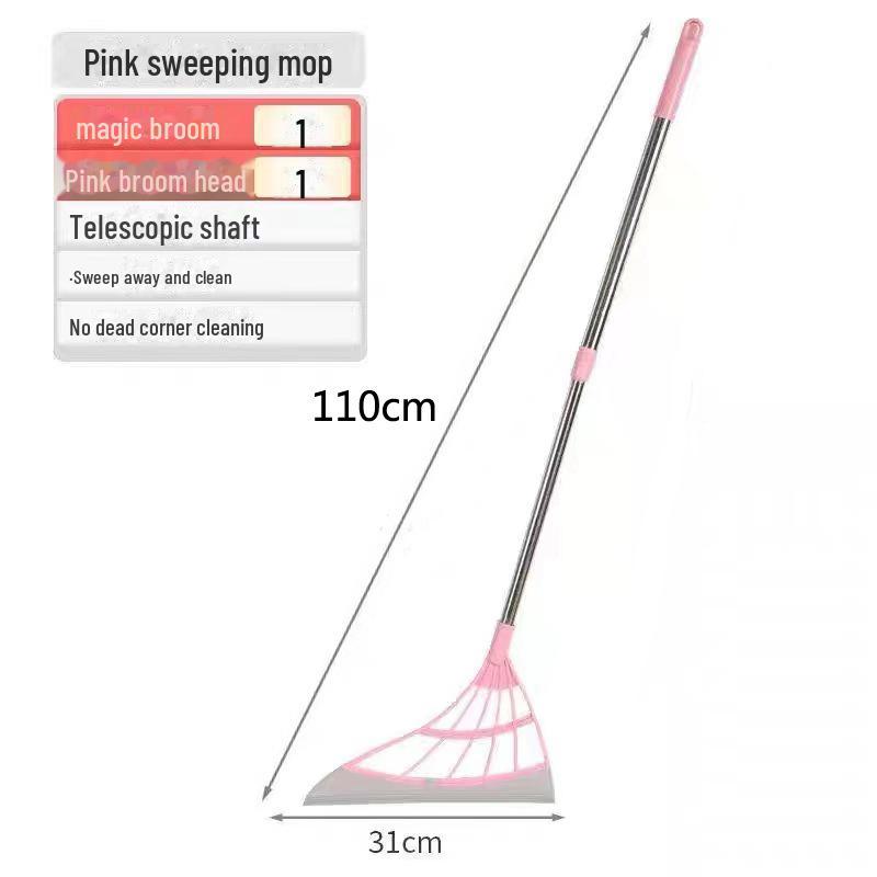 Вращающаяся волшебная метла и скребок для стекла для уборки пола в ванной комнате