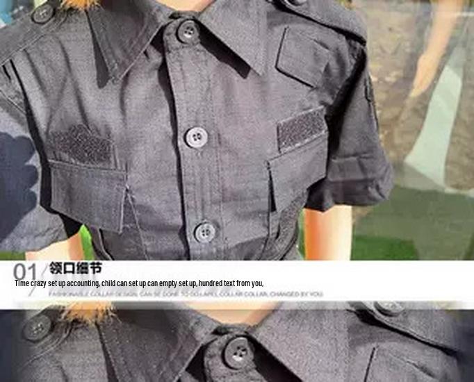 Kids' Police and SWAT Uniform Set: Boys' Police, Girls' SWAT, Camouflage Soldier Set.