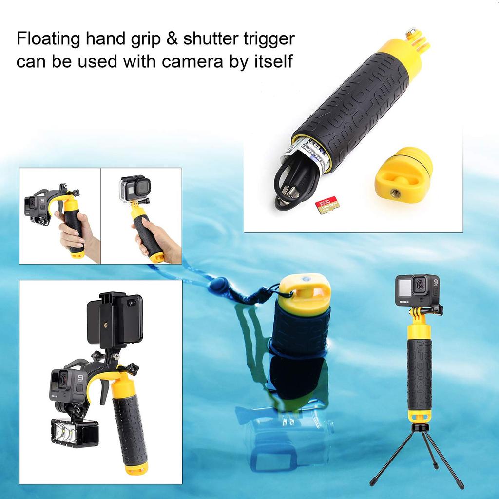 SOONSUN Купольный порт для GoPro Hero 9 10 11 12 13 Black Подводный купольный объектив с водонепроницаемым боксом Переключаемый красный 10-кратный макро Стандартный режим Встроенный