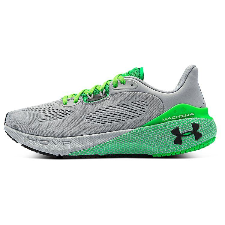 Under Armour Machina 3 Comfort Fabric Low-Top Casual Running Shoes Men Sneaker Gray Green 3025650-108