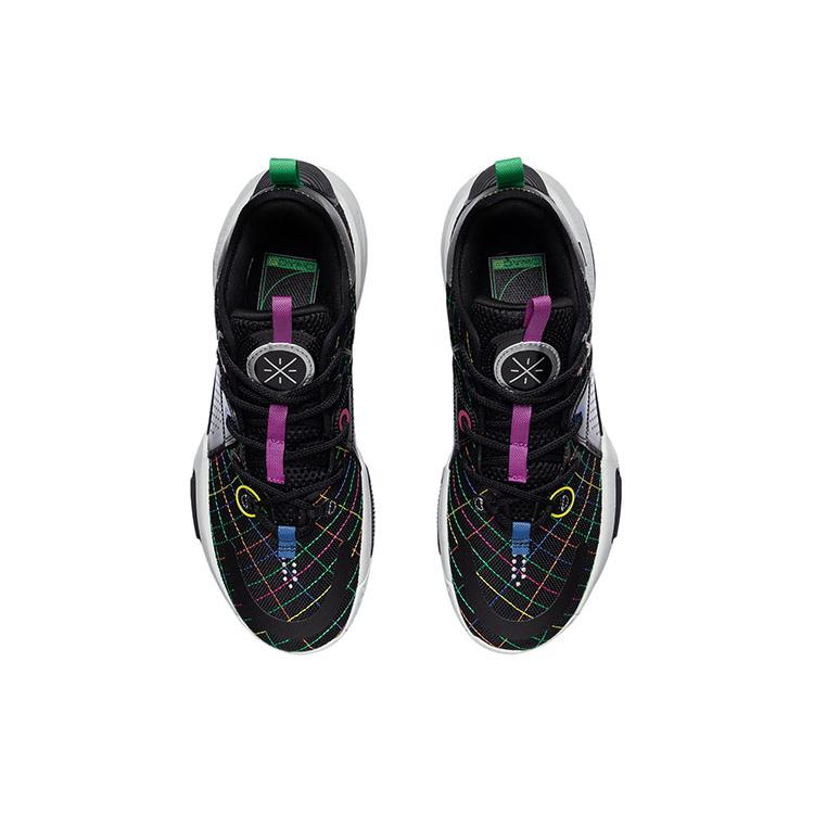 Li Ning All City 9 Коллекция Уэйда Износостойкие Дышащие Низкие Баскетбольные Кроссовки Мужские Черные ABAR005-6