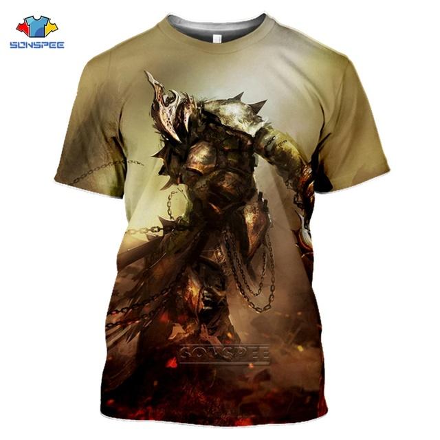 Летняя мужская футболка модная футболка с 3D принтом игра женская повседневная уличная одежда крутой спортивный топ