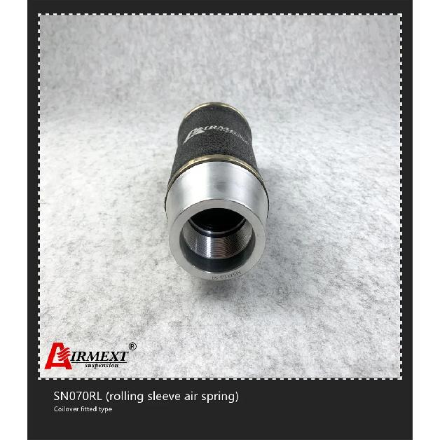 AIRMEXT®SN070RL-KS1/Для койловеров KSPO(M52*1.5-50) пневмобаллонный амортизатор типа "рукав" с гофрированной поверхностью пневматическая пневмоподвеска