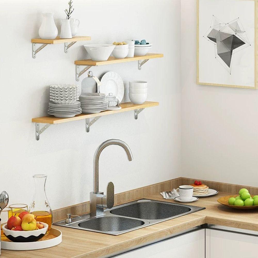 Поддержка полки из нержавеющей стали Сверхпрочная настенная полка Полки Новый кронштейн для полки