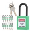 10Set 38mm 1.5in Safety Padlock Engineering Insulation DustProof for Factories Construction Sites Hospitals Chemicals