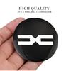 BGS1 4pcs Car Wheel Center Decorative Stickers Aluminum Alloy Badge Stickers For Dacia Bigster Spring Duster Sandero Jogger Dokker