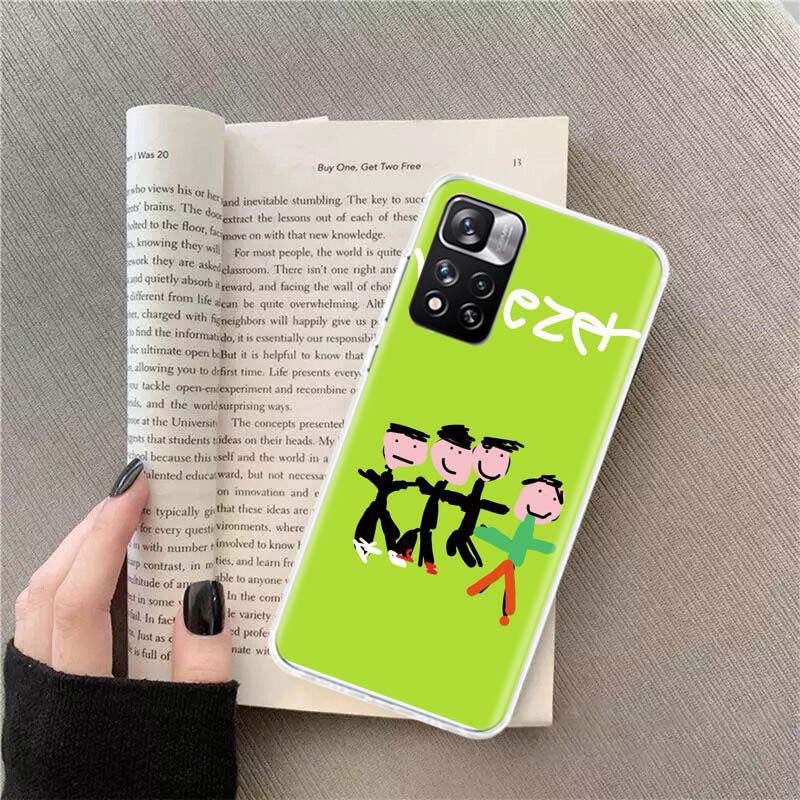 Чехол для телефона Band W-Weezer Для Redmi Note 13 12 Pro Plus 14 15 Pro 5G 11 11T 11E 11S 10 Pro 10S 9 9S Чехол Cell Clear TPU Capa Cas