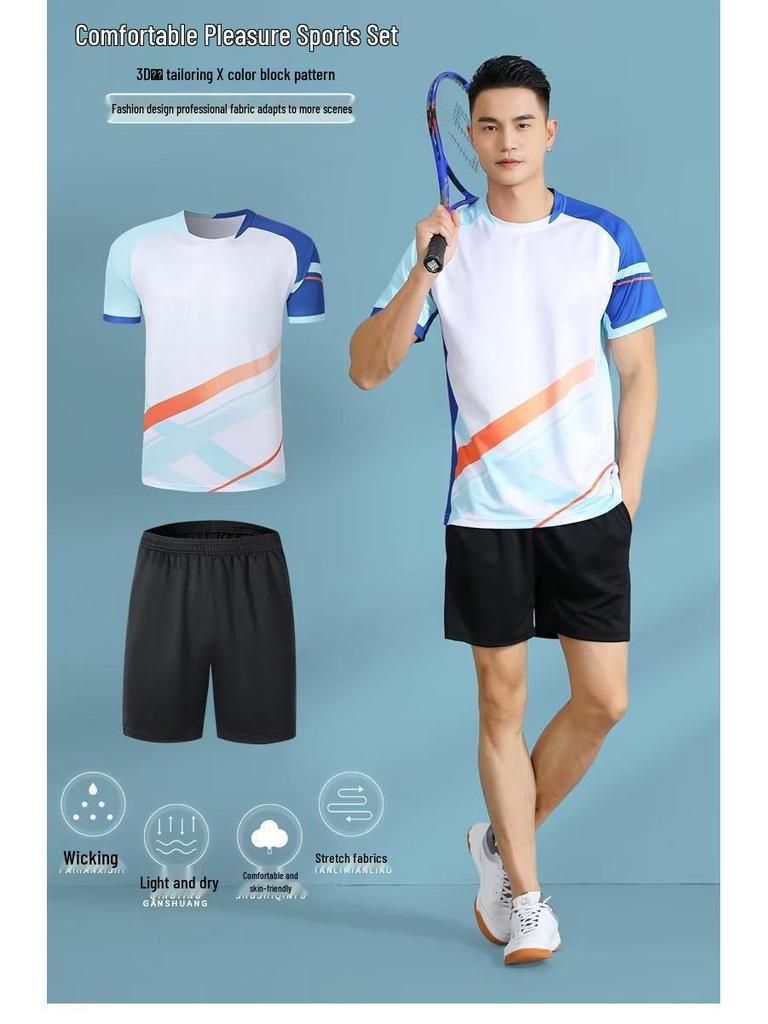 Unisex Quick-Dry Badminton & Tennis Summer Jersey Set