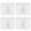 4pcs Wall Mounted Storage Shelf Punch Free Wall Remote Control Mobile Phone Charging Base