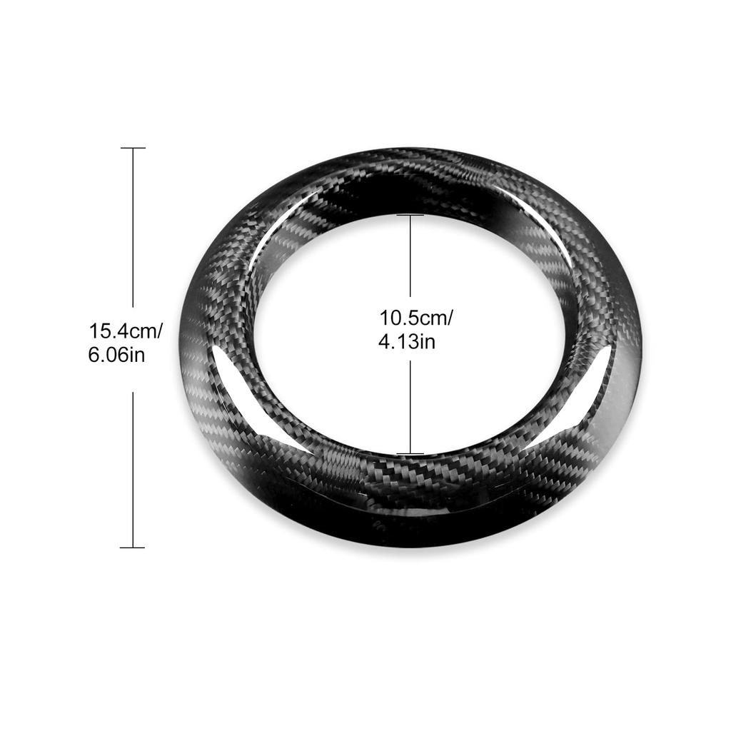 AIRSPEED Mini F54 F55 F56 F57 F60 Exclusive Accessories Real Hard Carbon Fiber Car Gear Shift Trim Ring Decorative Sticker Stylish Custom Interior