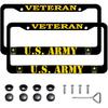 1PC for US Navy Carbon Fiber License Plate Frames,4 Holes Aluminum License Plate Covers for Department of The Navy, Car License Plate Holder Slim