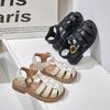 Девочки сандалии лето новая обувь девочки корейская версия мода кэжуал сумка голова пляжная обувь легкая нескользящая детская обувь