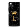 Чехол для телефона с буквой 'A' и короной для Xiaomi Redmi Note 14 13 5G 10 11 12 Pro Plus 4G 14C 13C 12C 10C Черный