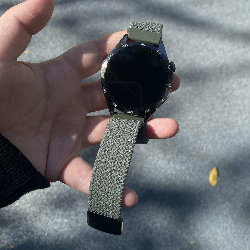 Универсальный нейлоновый ремешок для часов 20 мм 22 мм - Нейлоновая магнитная пряжка Эластичный плетеный сменный ремешок для смарт-часов для HUAWEI Watch Samsung Galaxy Watch Amazfit