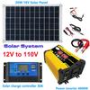 110/220V Solar Power System 20W Solar Panel Battery Charge 30A Controller 6000W Inverter Modified Sine Wave Power Generation Kit