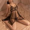 Seductive Lace Mesh Plus Size Sling Lingerie Set