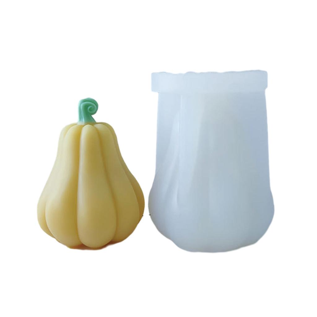 Нежная силиконовая форма для тыквы, сделай сам, формы для восковых свечей, форма для литья ароматерапевтического мыла, подарок ручной работы на День благодарения