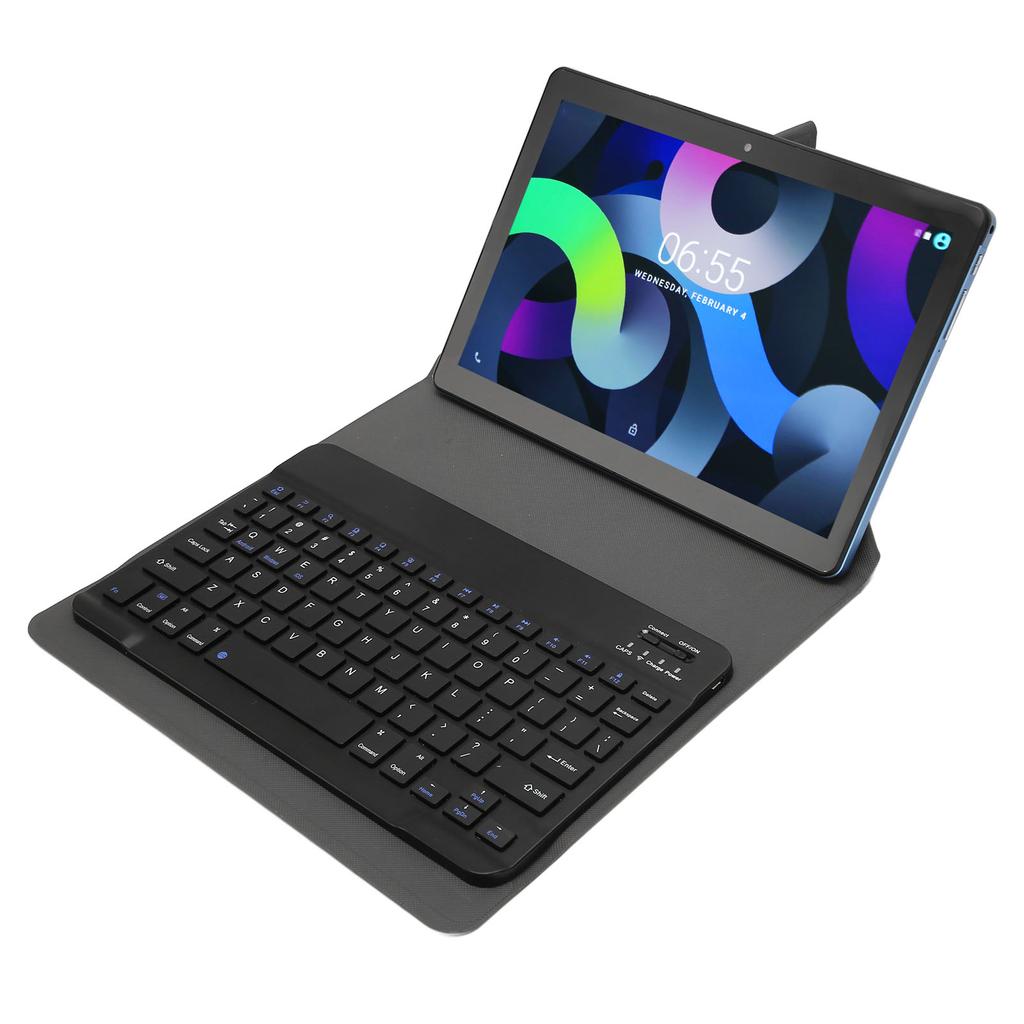 2 In 1 Tablet 10.1in FHD 4GB RAM 64GB ROM Dual Camera 8800mAh Office Tablet with Keyboard Mouse