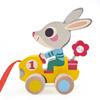 DJECO Игрушка-каталка енот-кролик для ходьбы, подходит для возраста 1 18 2 года и отличный подарок для спорта или любой осени - Roulapic, практика, год,
